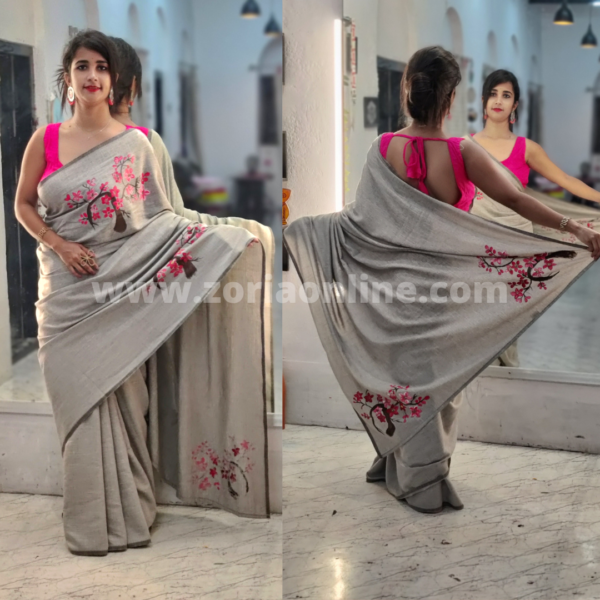Hand Embroidery Saree 2 - Image 2