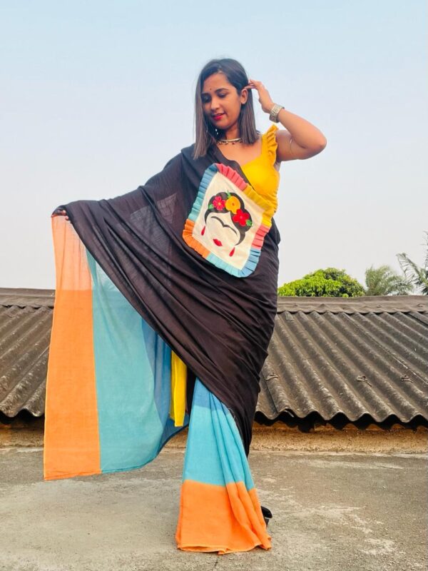 Frida Kahlo Saree