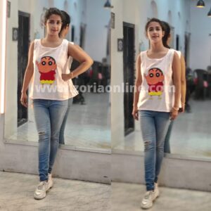 Hand Printed Top Shinchan