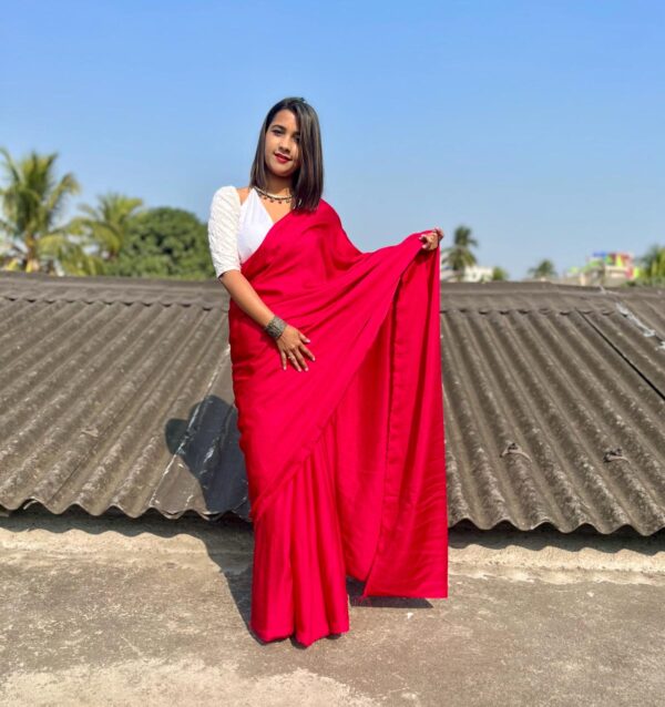Varieties Silk Saree Cherry