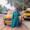 Yellow Taxi Hand Embroidery Dress - Image 3