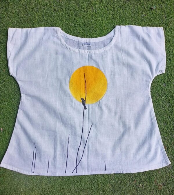Hand Painted Pakhi Top
