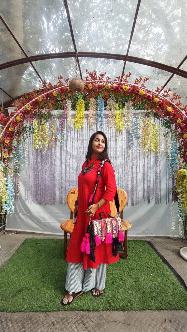 Red indigo love co ord set - Image 2