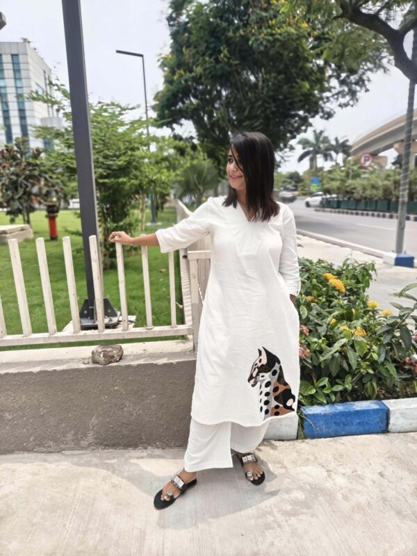 Hand painted cheetah co ord set - Image 2