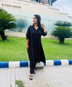 BLACK JAMDANI CO ORD SET