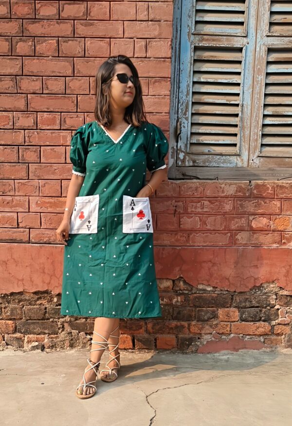JAMDANI HAND-PAINTED TASS DRESS