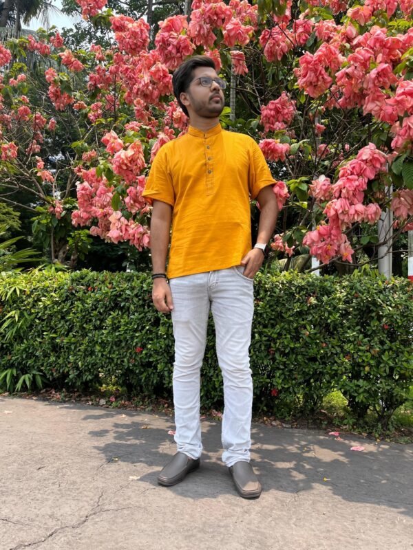 HAND-PAINTED GOOPY GYNE BAGHA BYNE KURTA - Image 2
