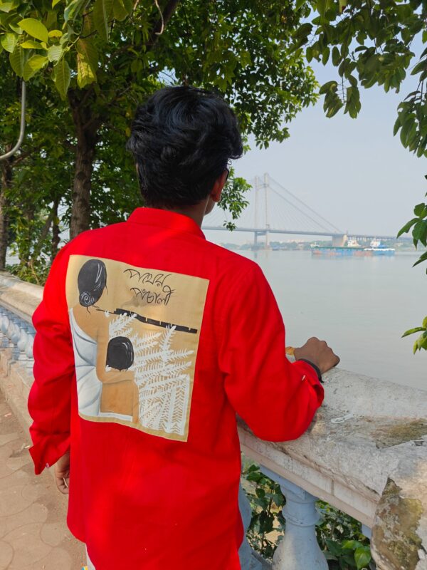 HAND-PAINTED APU DURGA PATCH KURTA
