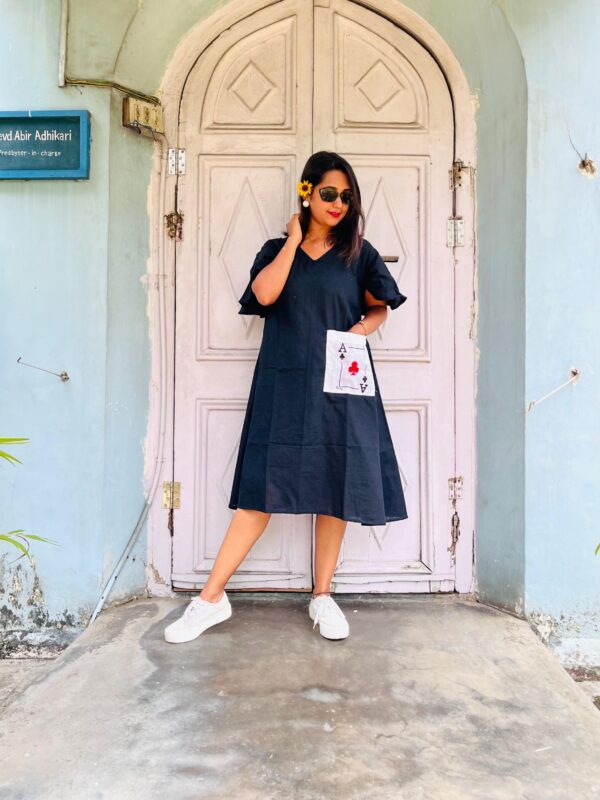 HAND PAINTED TASS DRESS BAMBOO COTTON - Image 2