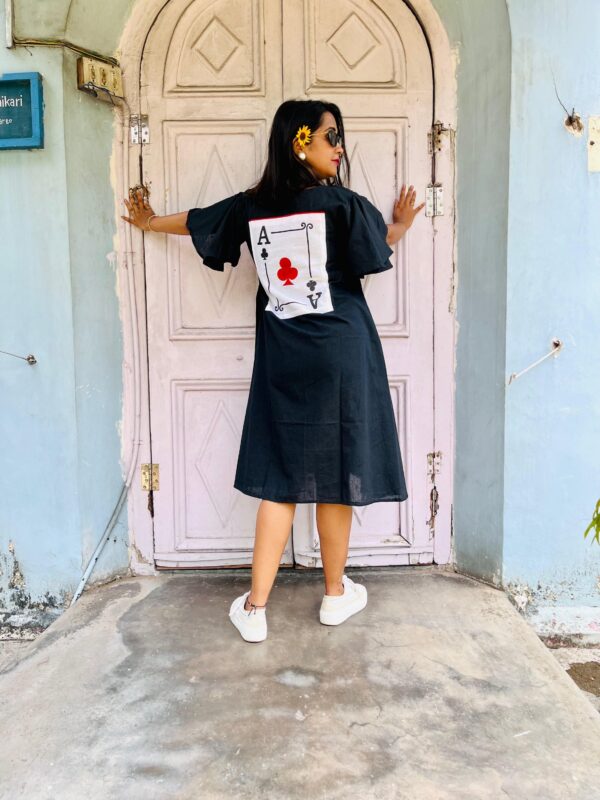 HAND PAINTED TASS DRESS BAMBOO COTTON