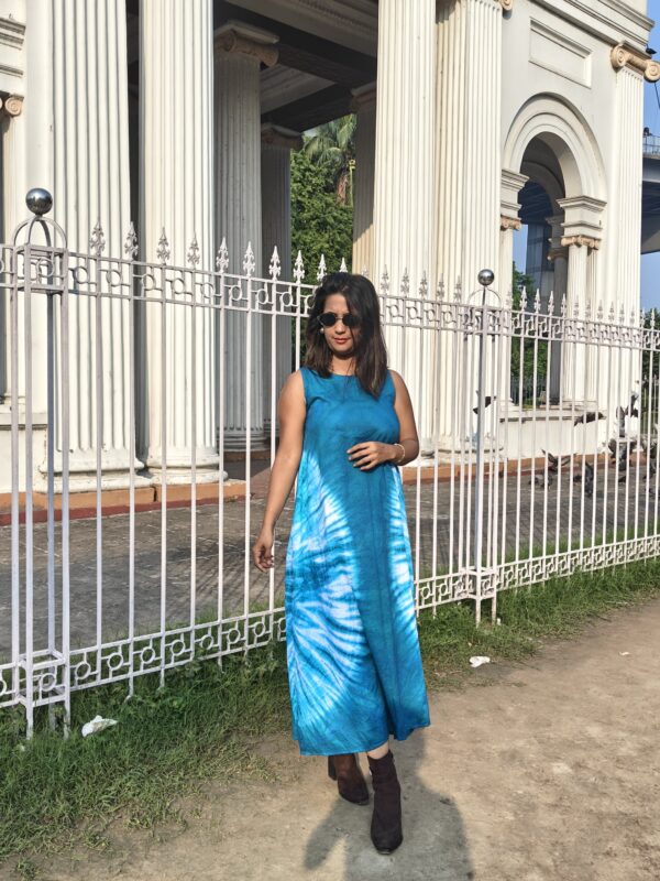 ORGANIC COTTON TIE AND DYE DRESS - Image 4