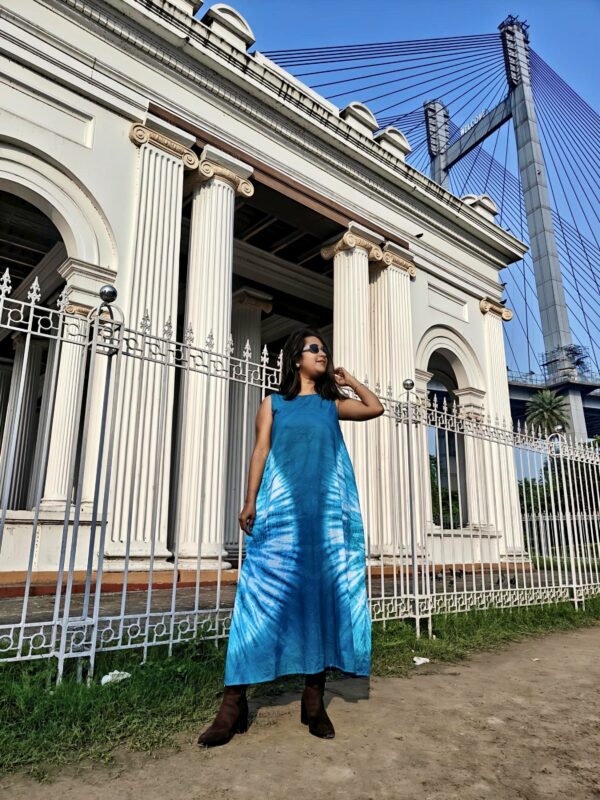 ORGANIC COTTON TIE AND DYE DRESS - Image 5