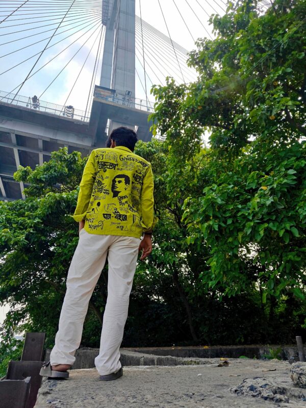 HAND-PAINTED SATYAJIT ROY SHIRT (BAMBOO COTTON) - Image 2