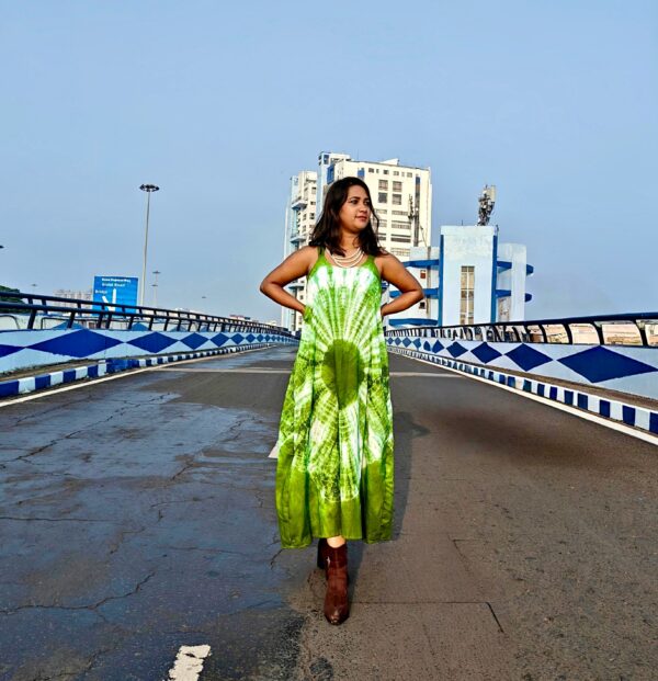 ORGANIC COTTON TIE AND DYE DRESS - Image 2