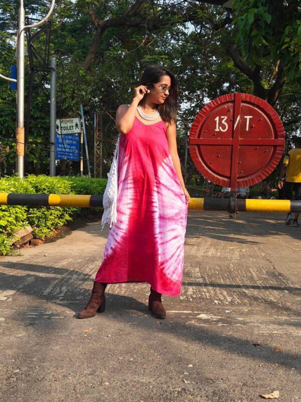 ORGANIC COTTON TIE AND DYE DRESS - Image 7
