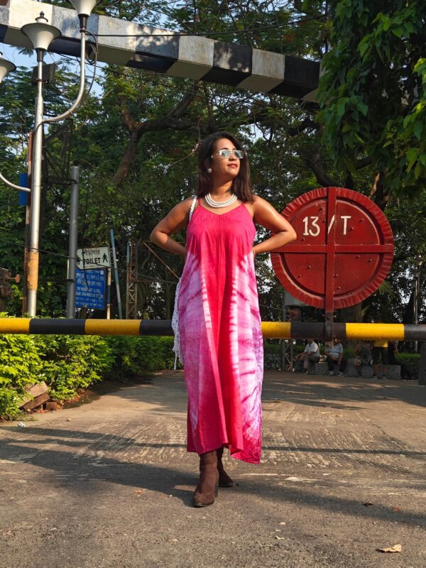 ORGANIC COTTON TIE AND DYE DRESS - Image 6