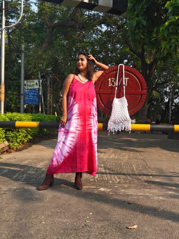 ORGANIC COTTON TIE AND DYE DRESS - Image 8