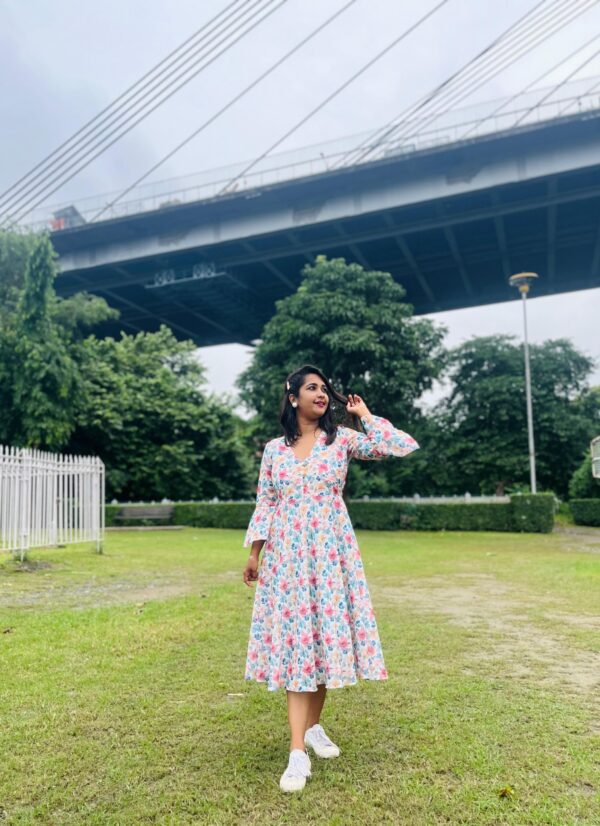 FLORAL WAVE DRESS