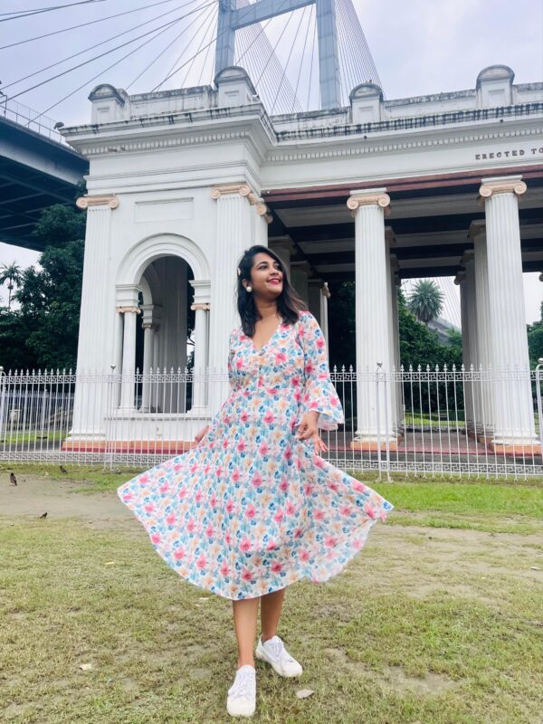 FLORAL WAVE DRESS - Image 3
