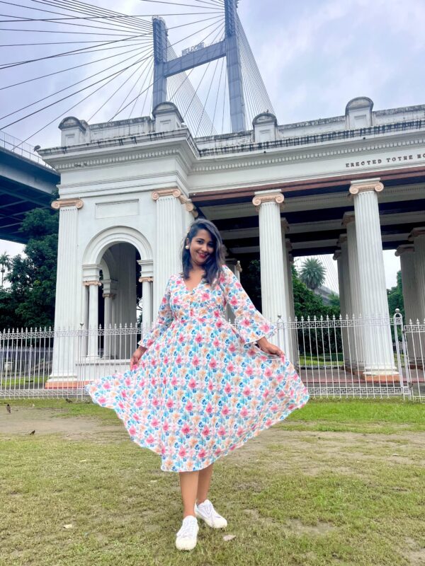 FLORAL WAVE DRESS - Image 6