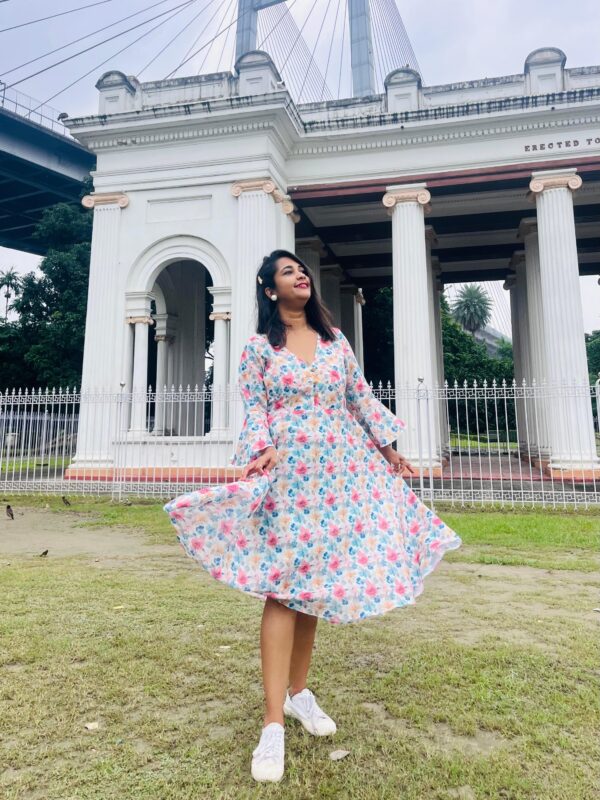 FLORAL WAVE DRESS - Image 5