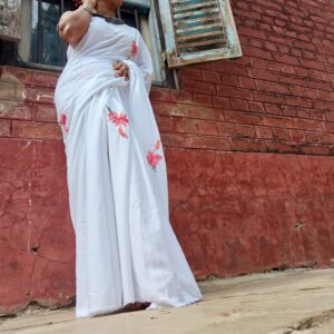 HAND-EMBRODAY JHUMKO JOBA SAREE