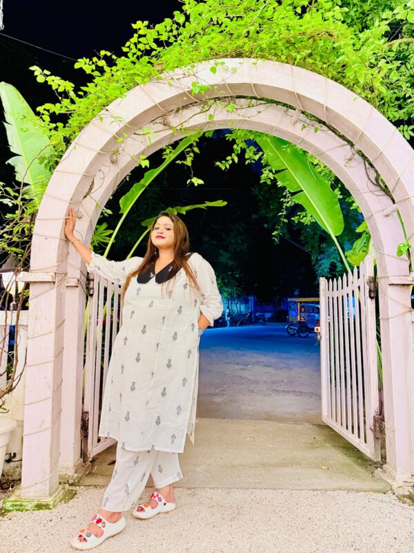 JAMDANI FISH CO ORD SET FOR PLUS SIZE - Image 6