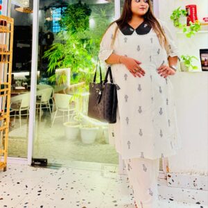 JAMDANI FISH CO ORD SET FOR PLUS SIZE