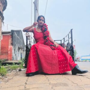IKKAT AND JAMDANI KOLI DRESS
