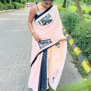 HAND-PAINTED SAHAJ PATH SAREE