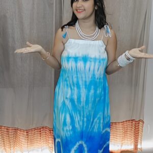TIE AND DYE DRESS (ORGANIC COLOUR)