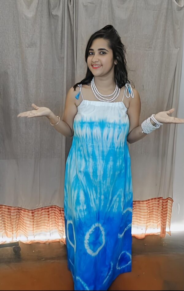 TIE AND DYE DRESS (ORGANIC COLOUR)