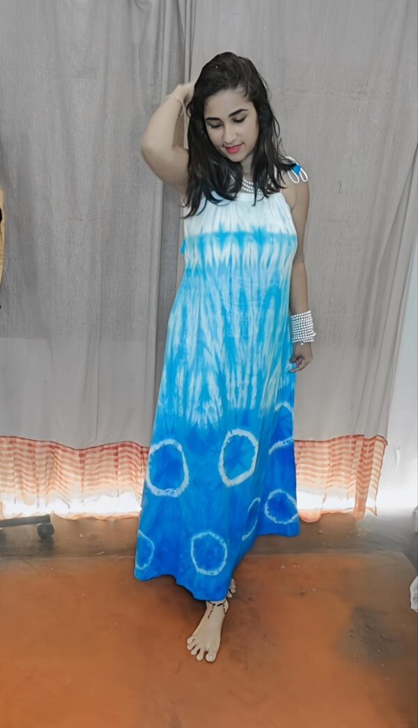 TIE AND DYE DRESS (ORGANIC COLOUR) - Image 2