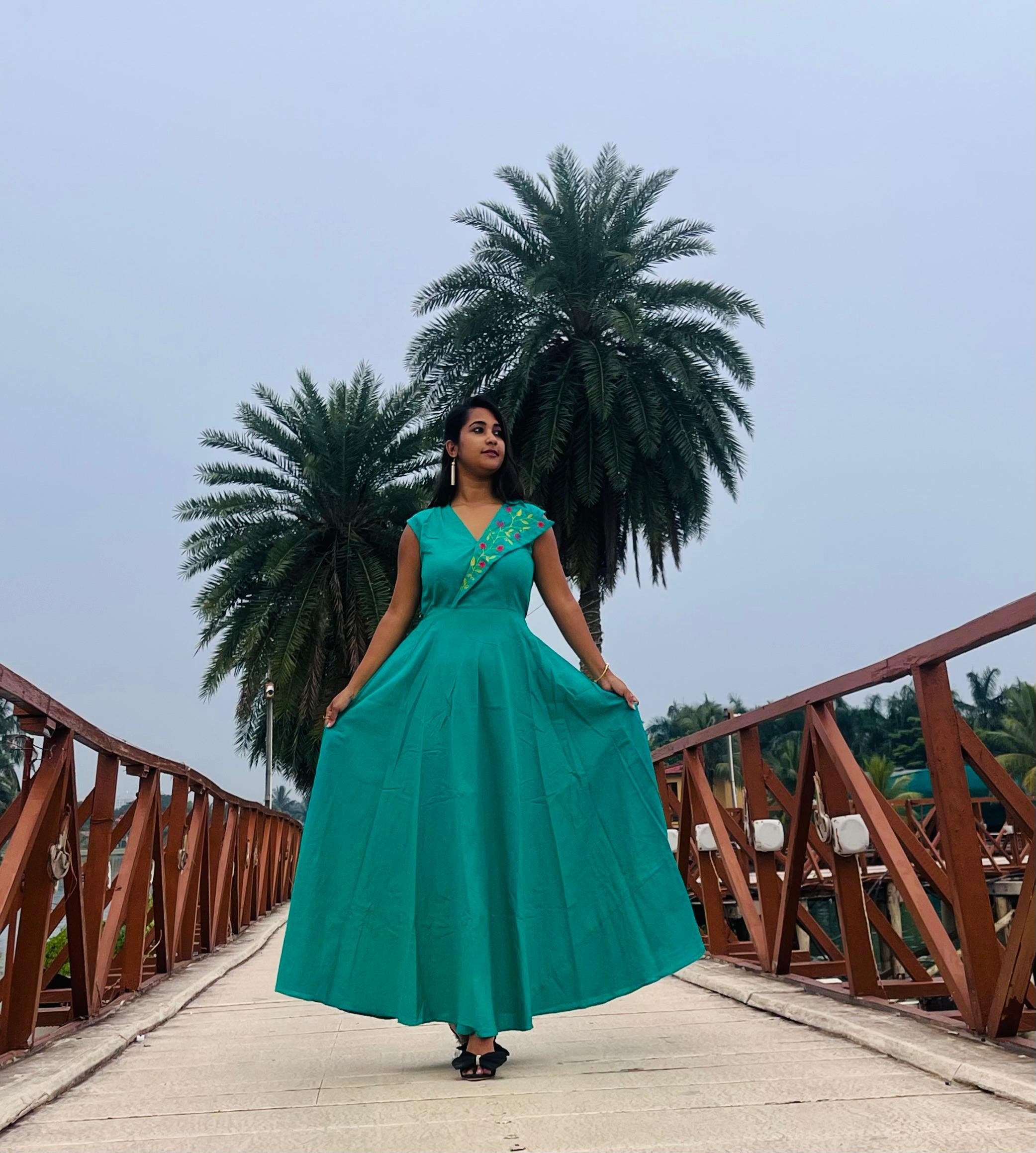 EMBROIDERY BAMBOO COTTON DRESS - Image 2
