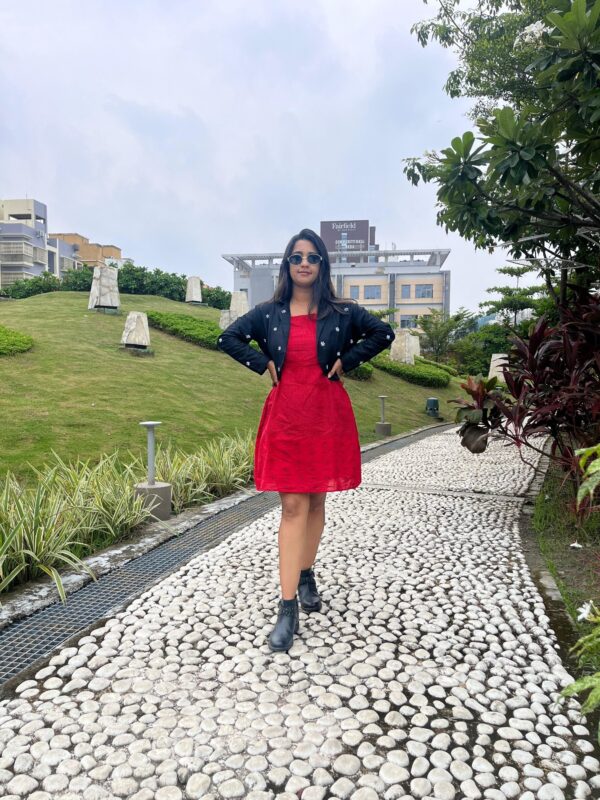 JAMDANI DRESS WITH EMBROIDERY JACKET - Image 7