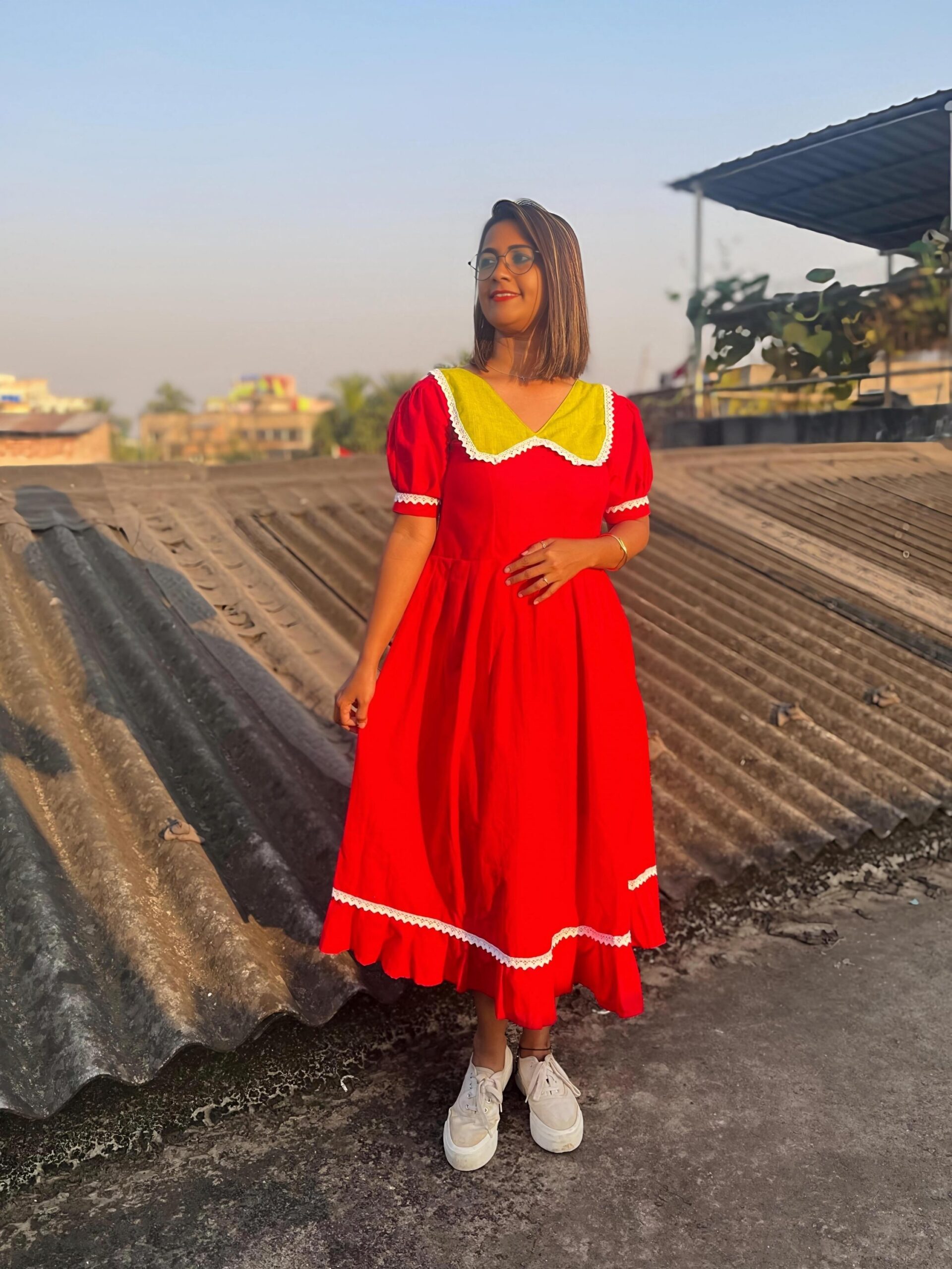 WATERMELON HAND-EMBRODARY DRESS - Image 3