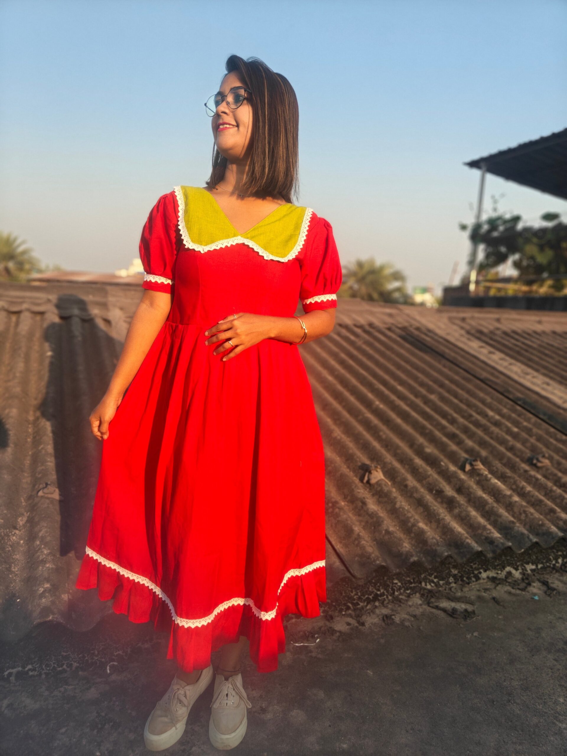 WATERMELON HAND-EMBRODARY DRESS - Image 5