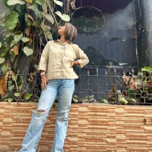 EMBROIDERY CAT SHIRT